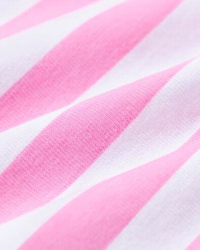 boxer femme coton everyday bande ceintur&eacute;e rayures rose - 19601904PINK - HEMA