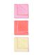 microvezeldoekjes 35x35 roze/geel/oranje - 3 stuks - 20540044 - HEMA