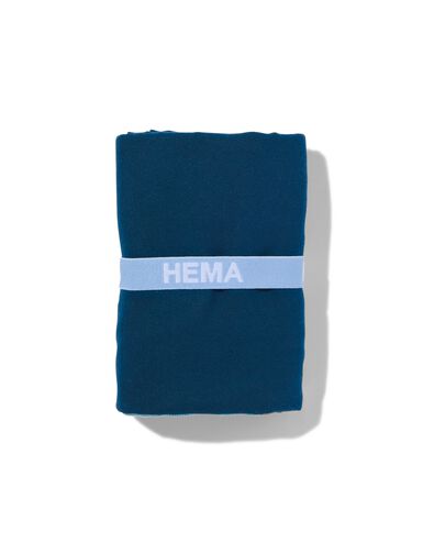 handdoek microvezel 70x140 blauw - 5290121 - HEMA