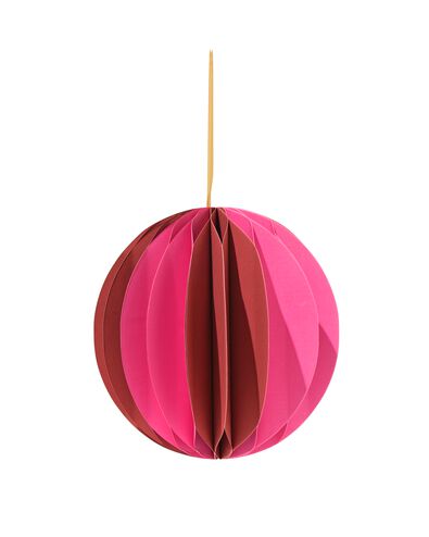 Wabenball, 20 cm, Papier, rosa - 25100292 - HEMA