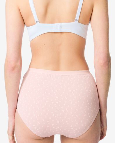 culotte taille haute femme coton fleurs - lot de 2 rose p&acirc;le rose p&acirc;le - 19602244LIGHTPINK - HEMA
