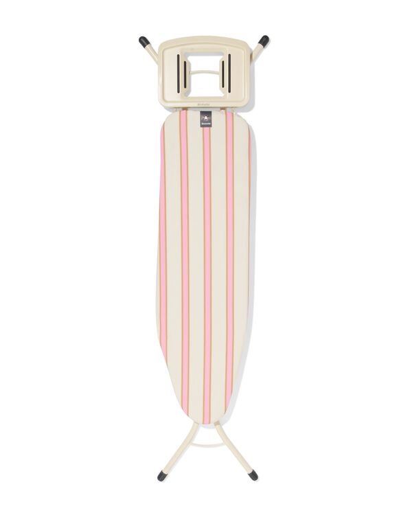 Brabantia strijkplank A 110x30cm  voor strijkijzer strepen roze - 20500171 - HEMA