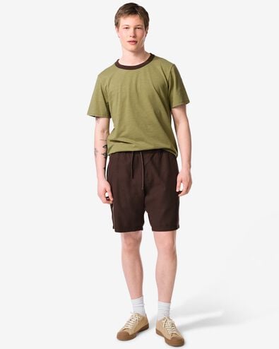 short homme Wes coupe r&eacute;guli&egrave;re marron fonc&eacute; marron fonc&eacute; - 2149610DARKBROWN - HEMA