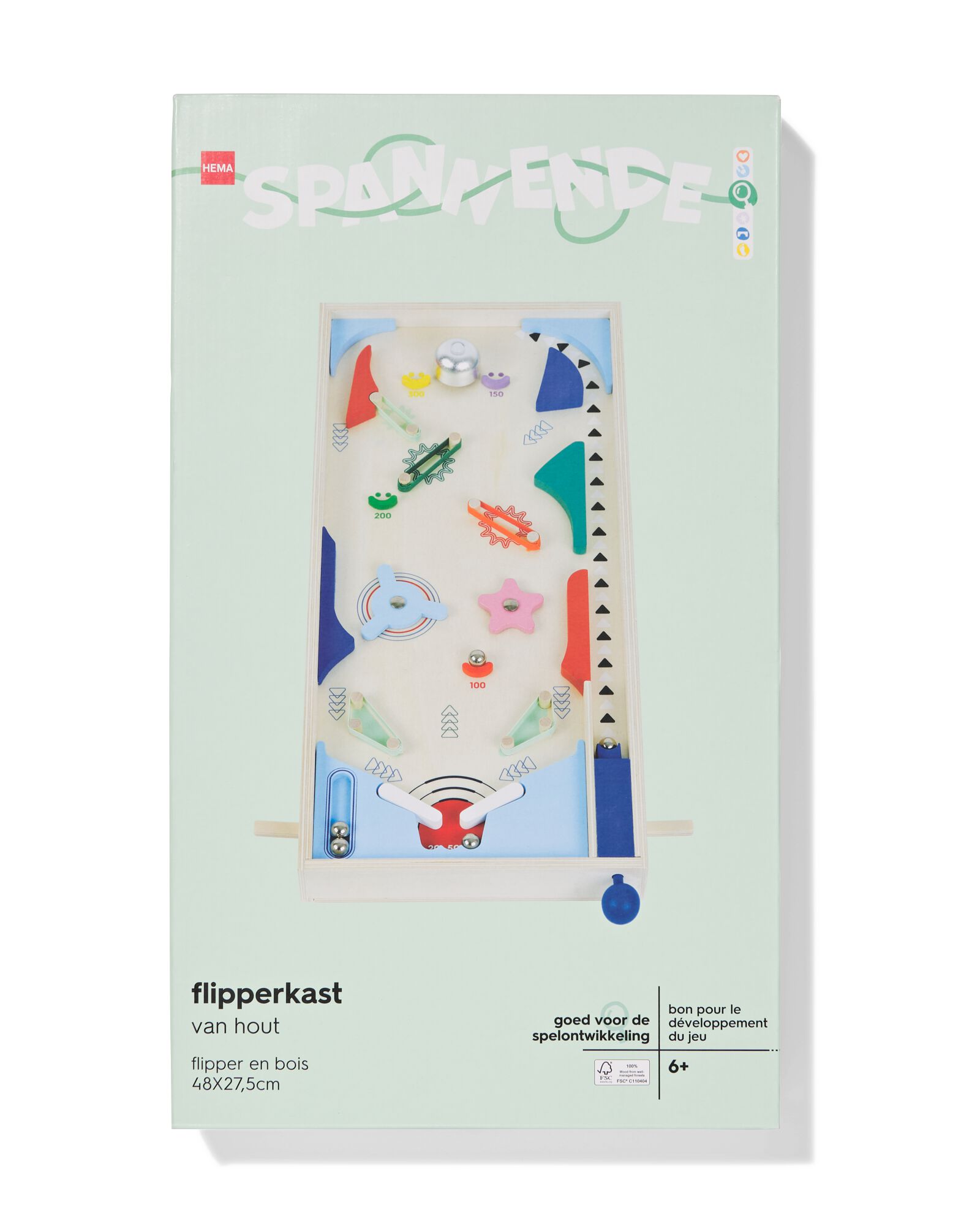 flipper 29x7x49cm bois - 15130461 - HEMA