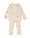 Baby-Pyjama, Baumwolle, Tiere eierschalenfarben 98/104 - 33398223 - HEMA