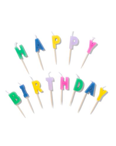 taartkaarsjes happy birthday - 14250181 - HEMA