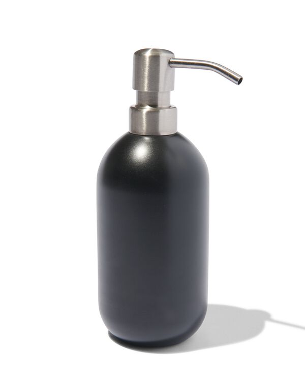 distributeur de savon inox noir - 80300137 - HEMA