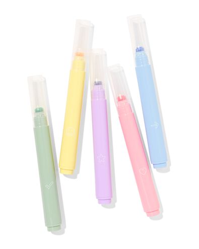 stempelpennen 16.5cm - 5 stuks - 14404004 - HEMA