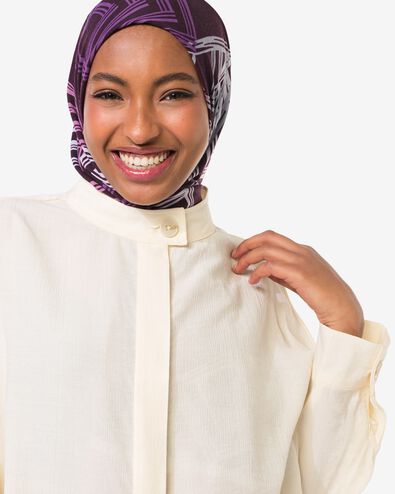 damesblouse Senna ribbel gebroken wit gebroken wit - 36206540OFFWHITE - HEMA