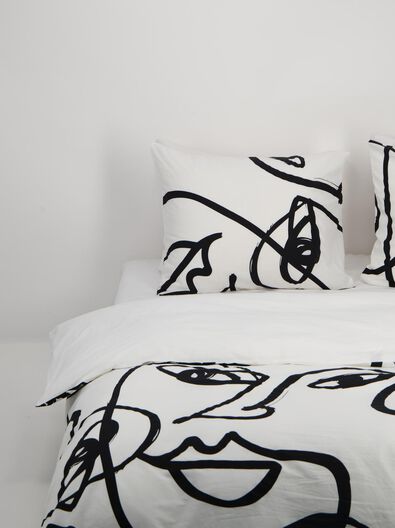 housse de couette - coton doux blanc - 1000018661 - HEMA