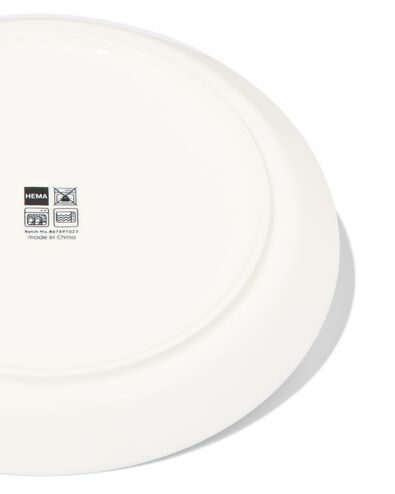 petite assiette Ø21cm - new bone blanc et jaune - vaisselle dépareillée - 9650027 - HEMA