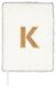 carnet A5 fluffy lettre K - 61120138 - HEMA