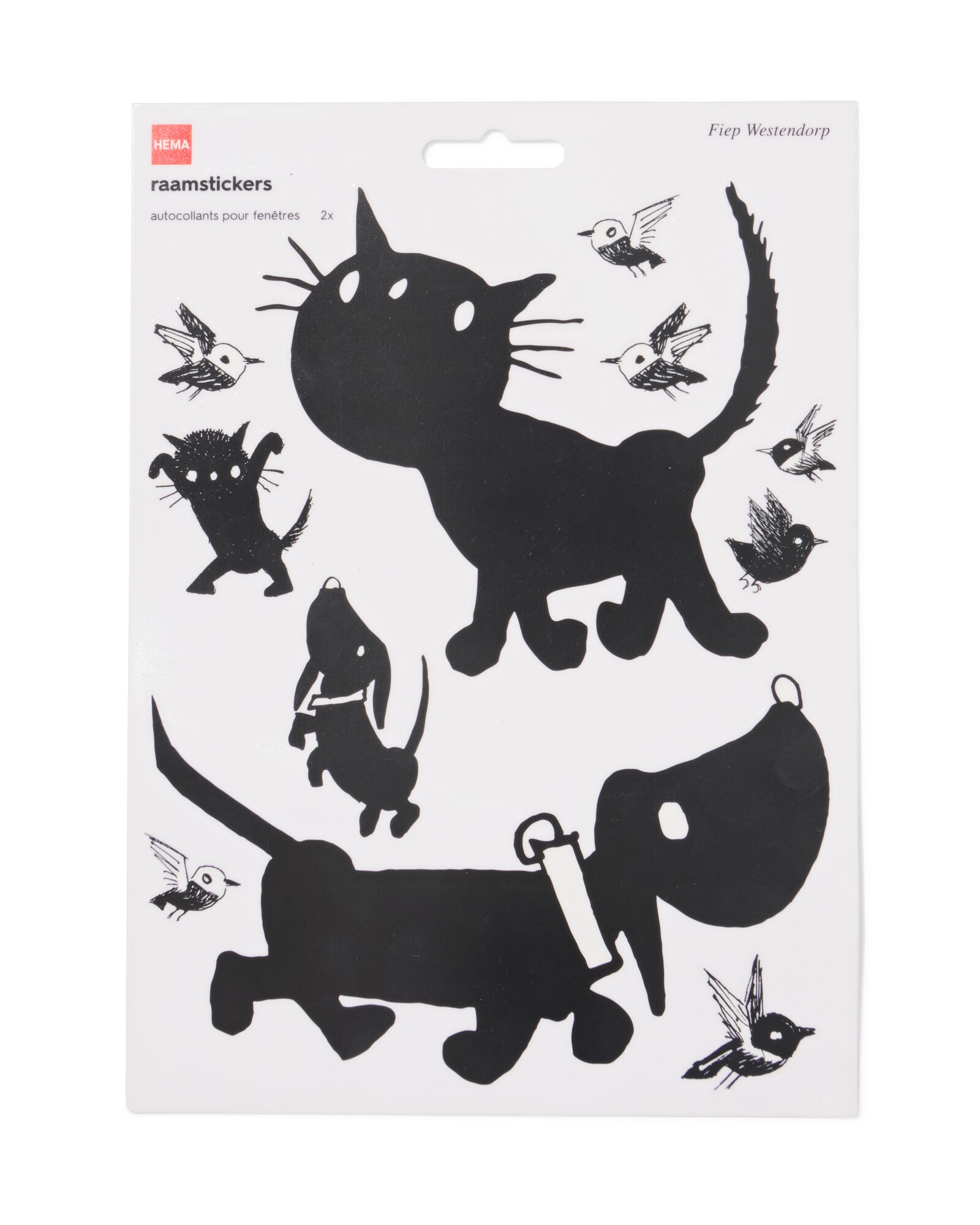 Takkie en Siepie raamstickers - 15900474 - HEMA