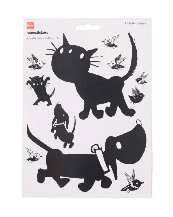 Takkie en Siepie raamstickers - 15900474 - HEMA