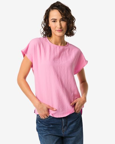Damen-T-Shirt Spice rosa S - 36399641 - HEMA