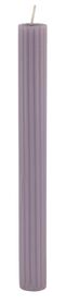 lange Haushaltskerze, gerippt, Ø 2 x 24 cm, violett - 13502849 - HEMA