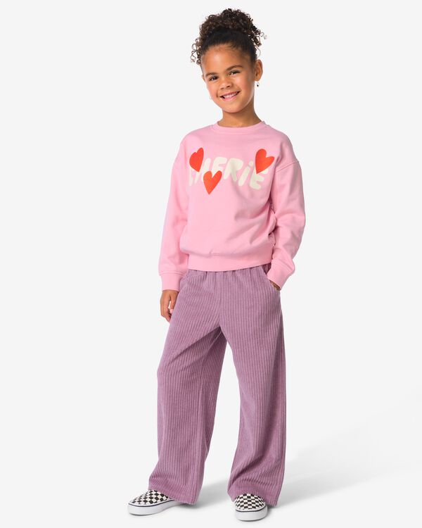 kinderlegging wijd strepen paars paars - 30843538PURPLE - HEMA