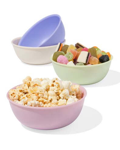 bakjes 430ml kunststof pastel - 4 stuks - 80650227 - HEMA