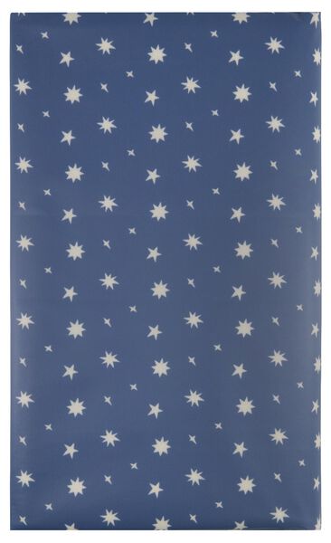 Tischdecke, 240 x 140 cm, Polyester, blau, Sterne - 5320037 - HEMA