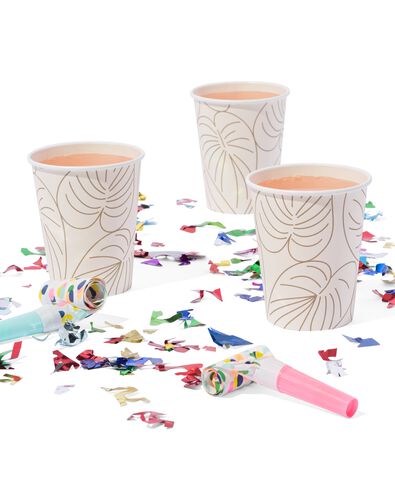 gobelet botanique lot de 8 - 14250065 - HEMA