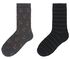 2 Paar Damen-Socken mit Baumwolle und Glitter graumeliert 35/38 - 4260311 - HEMA