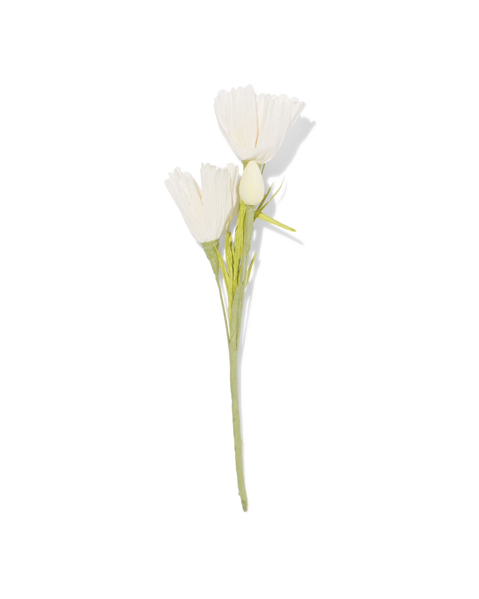 fleur artificielle 6x24 cm papier blanc - 41300124 - HEMA