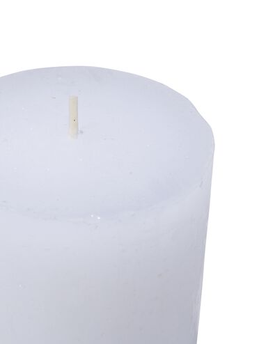 bougie rustique &Oslash;7x13 cm blanc - 13500706 - HEMA