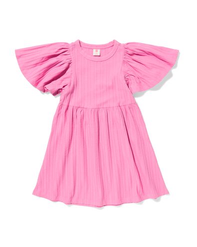 kinderjurk A-lijn rib roze roze - 30827733PINK - HEMA