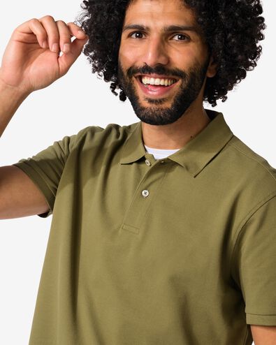 Herren-Poloshirt Denton, Piqu&eacute; mittelgr&uuml;n mittelgr&uuml;n - 2140880MIDGREEN - HEMA