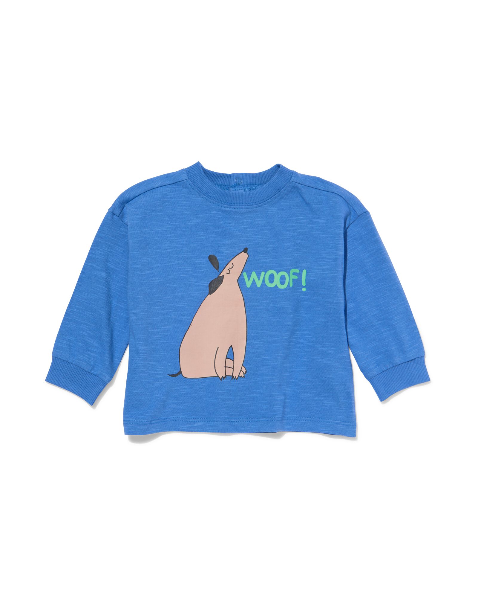 t-shirt b&eacute;b&eacute; chien bleu vif - 33113470BRIGHTBLUE - HEMA