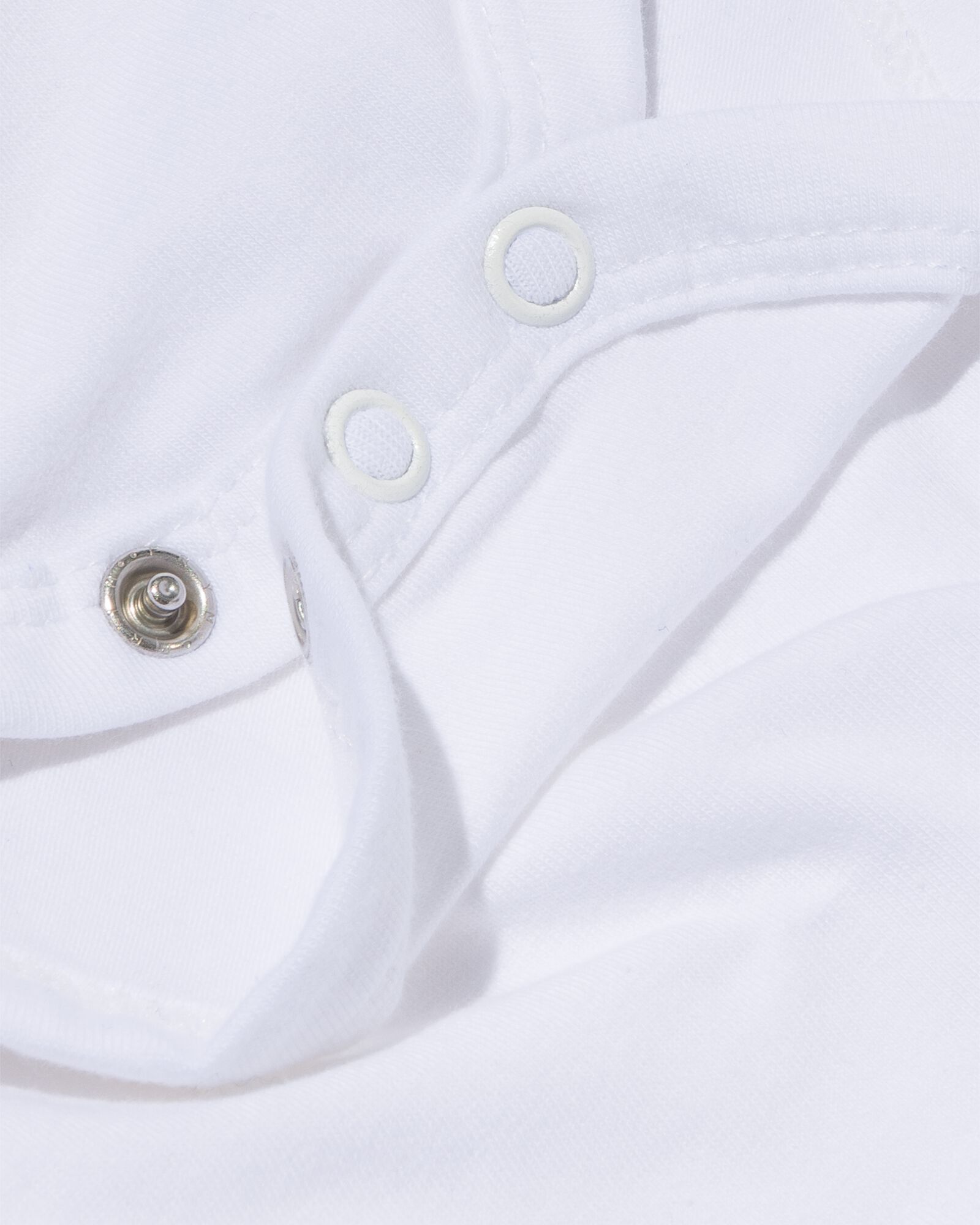 body crois&eacute; en coton biologique stretch - 2 pi&egrave;ces blanc blanc - 1000005362 - HEMA