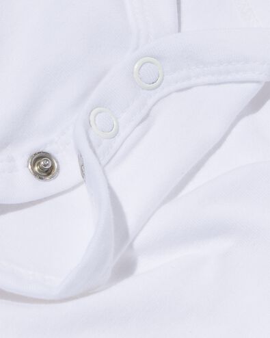 body crois&eacute; en coton biologique stretch - 2 pi&egrave;ces blanc blanc - 1000005362 - HEMA