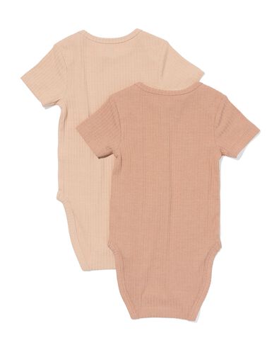 body b&eacute;b&eacute; &eacute;volutif en coton stretch - lot de 2 marron - 33327340BROWN - HEMA