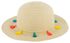 chapeau de soleil enfant avec pompons beige 98/116 - 18440301 - HEMA