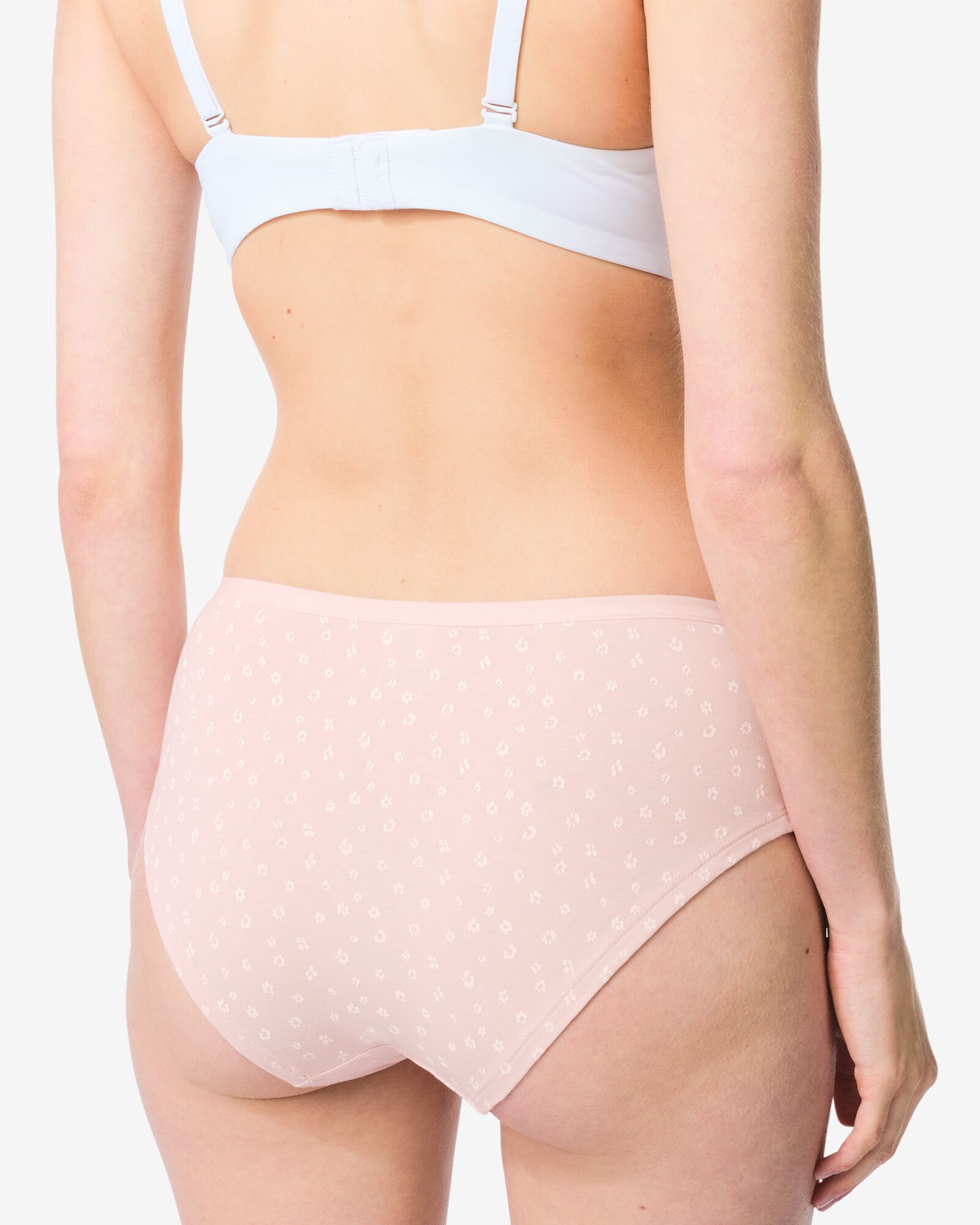 culottes hipsters femme coton fleurs - 2 pi&egrave;ces rose p&acirc;le rose p&acirc;le - 19602173LIGHTPINK - HEMA