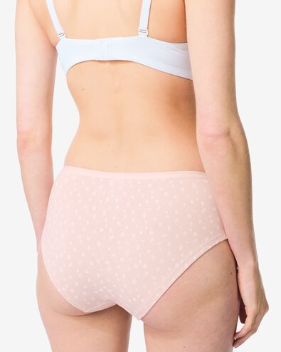 culottes hipsters femme coton fleurs - 2 pi&egrave;ces rose p&acirc;le rose p&acirc;le - 19602173LIGHTPINK - HEMA
