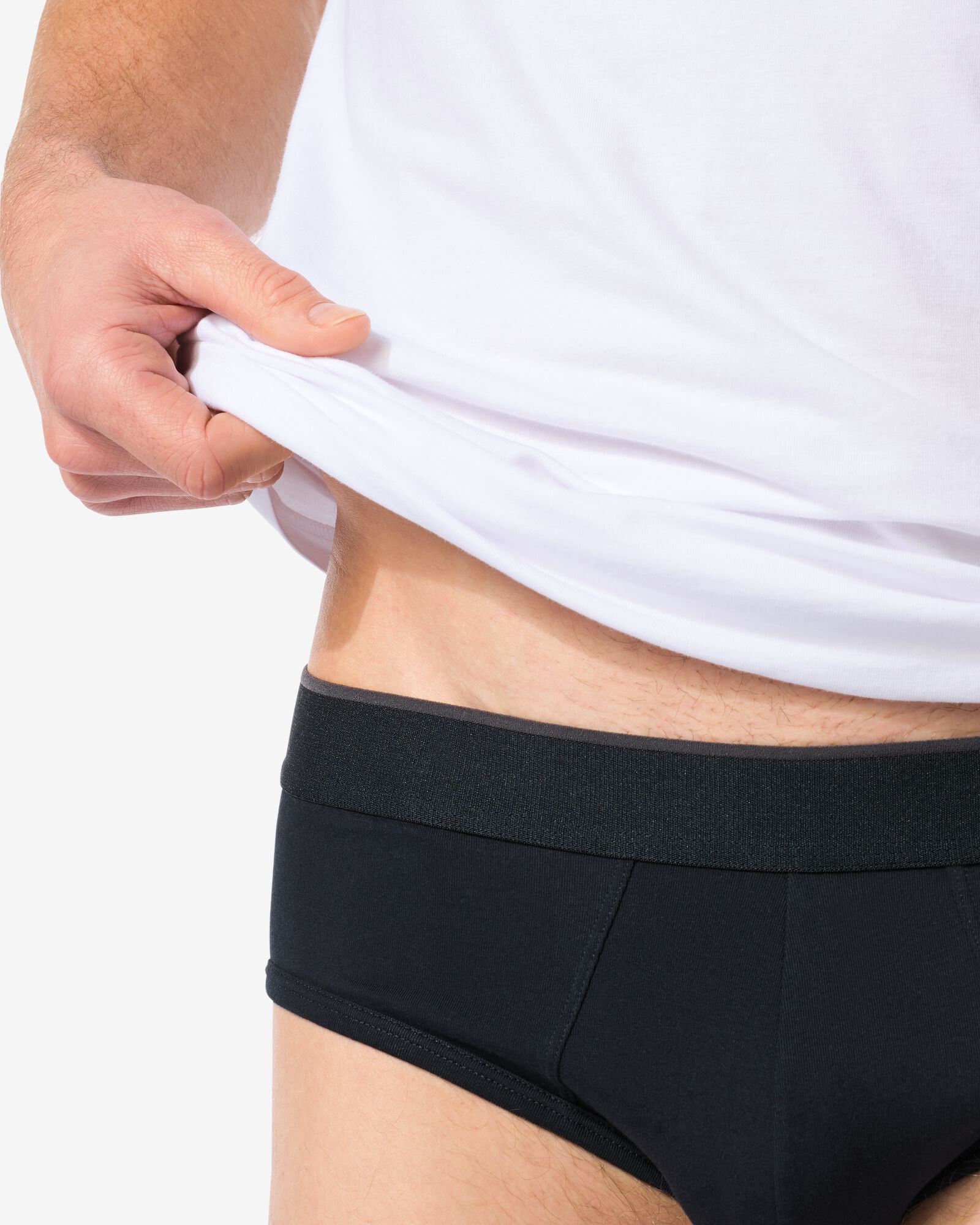 herenslips perfect comfort - 2 stuks zwart zwart - 19190340BLACK - HEMA