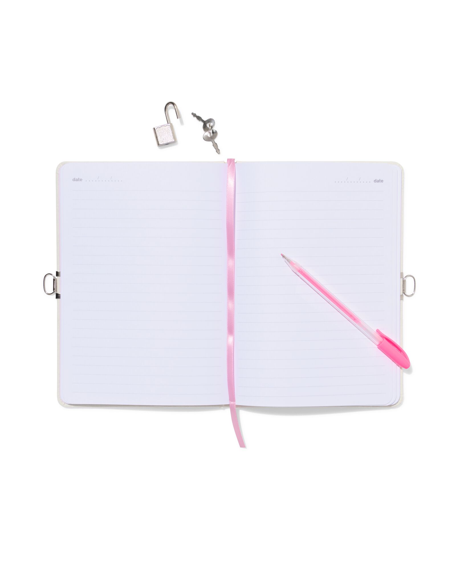 journal 21,2x15cm cadenas broderie fleurs - 61104529 - HEMA