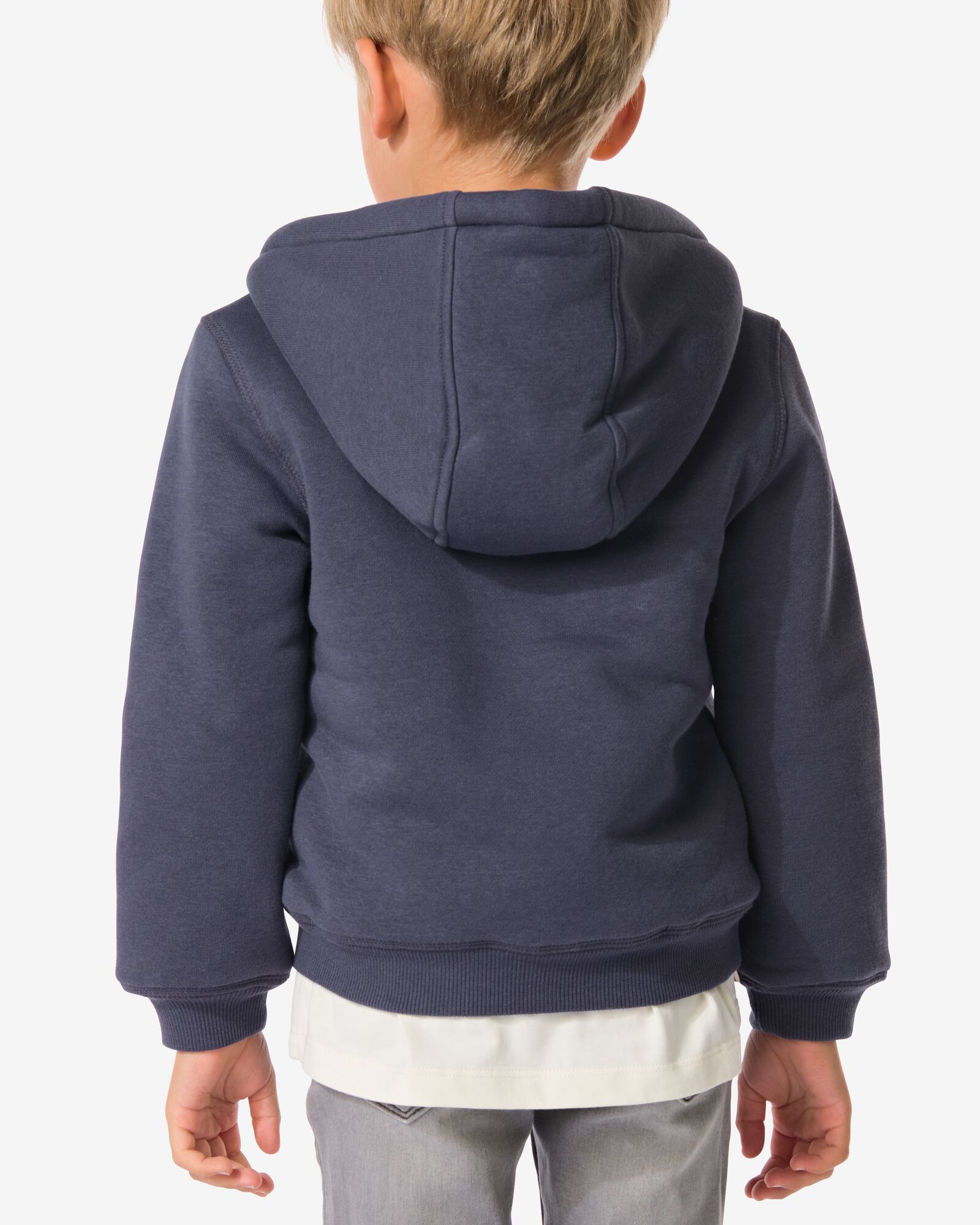 kinder sweatvest donkergrijs - 30704606DARKGREY - HEMA