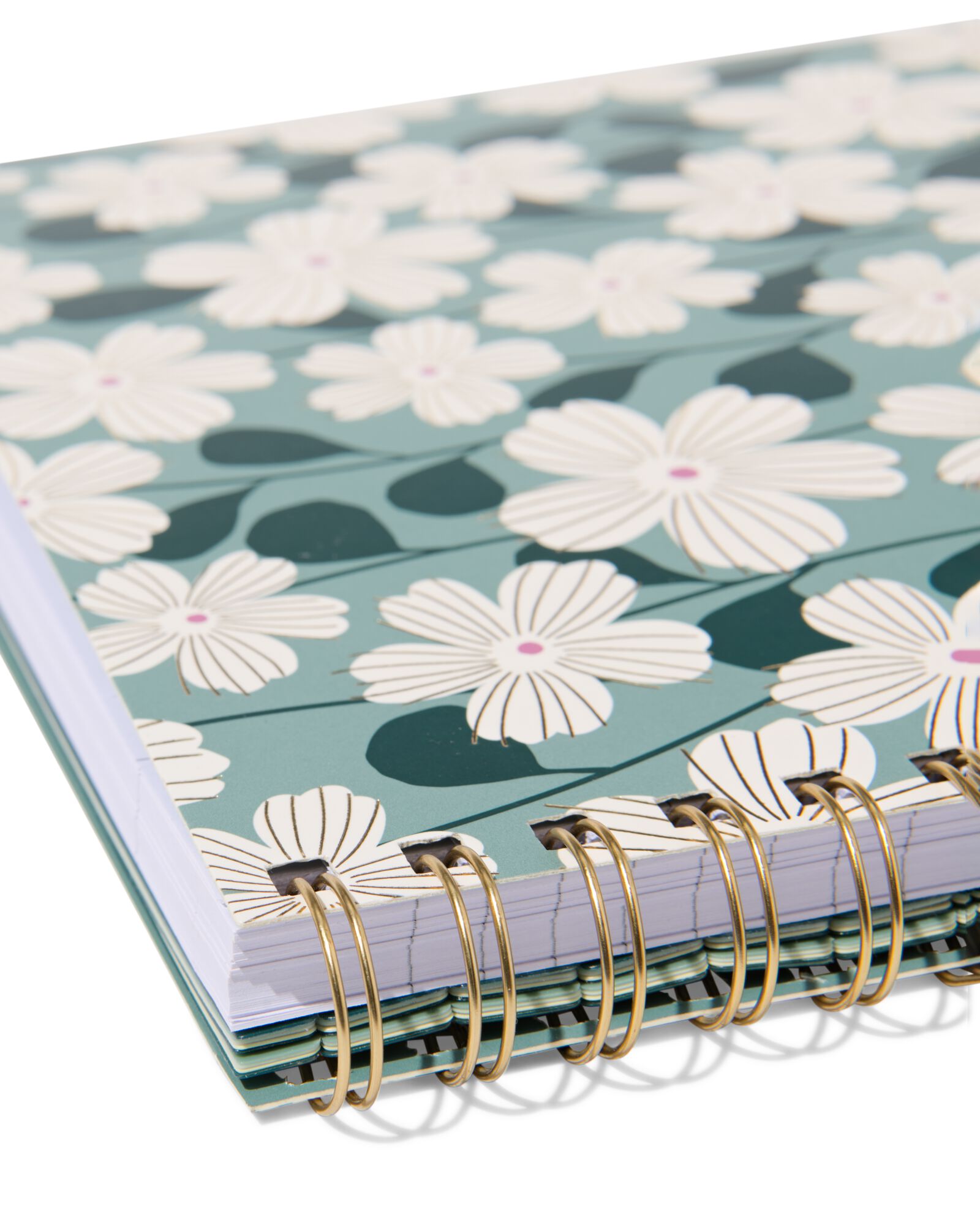  cahier &agrave; spirale A4 lign&eacute; fleurs - 14100210 - HEMA