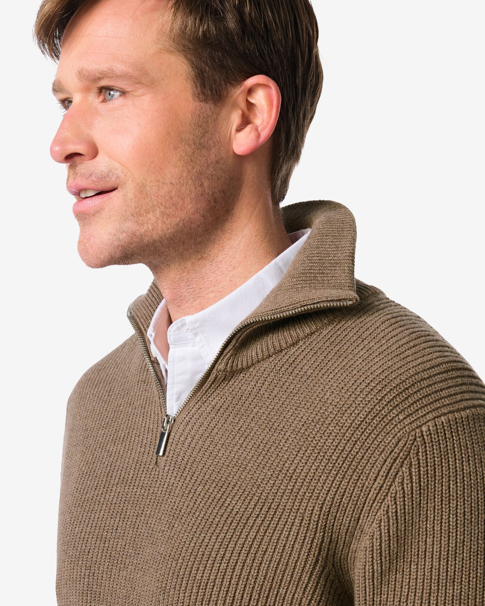 pull homme Webber taupe taupe - 2170130TAUPE - HEMA