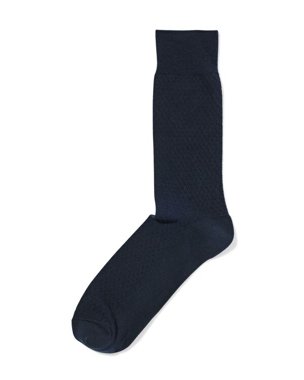 Herrensocken, Struktur dunkelblau dunkelblau - 4150390DARKBLUE - HEMA
