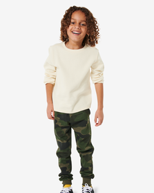 pantalon sweat enfant camouflage vert vert - 1000029834 - HEMA