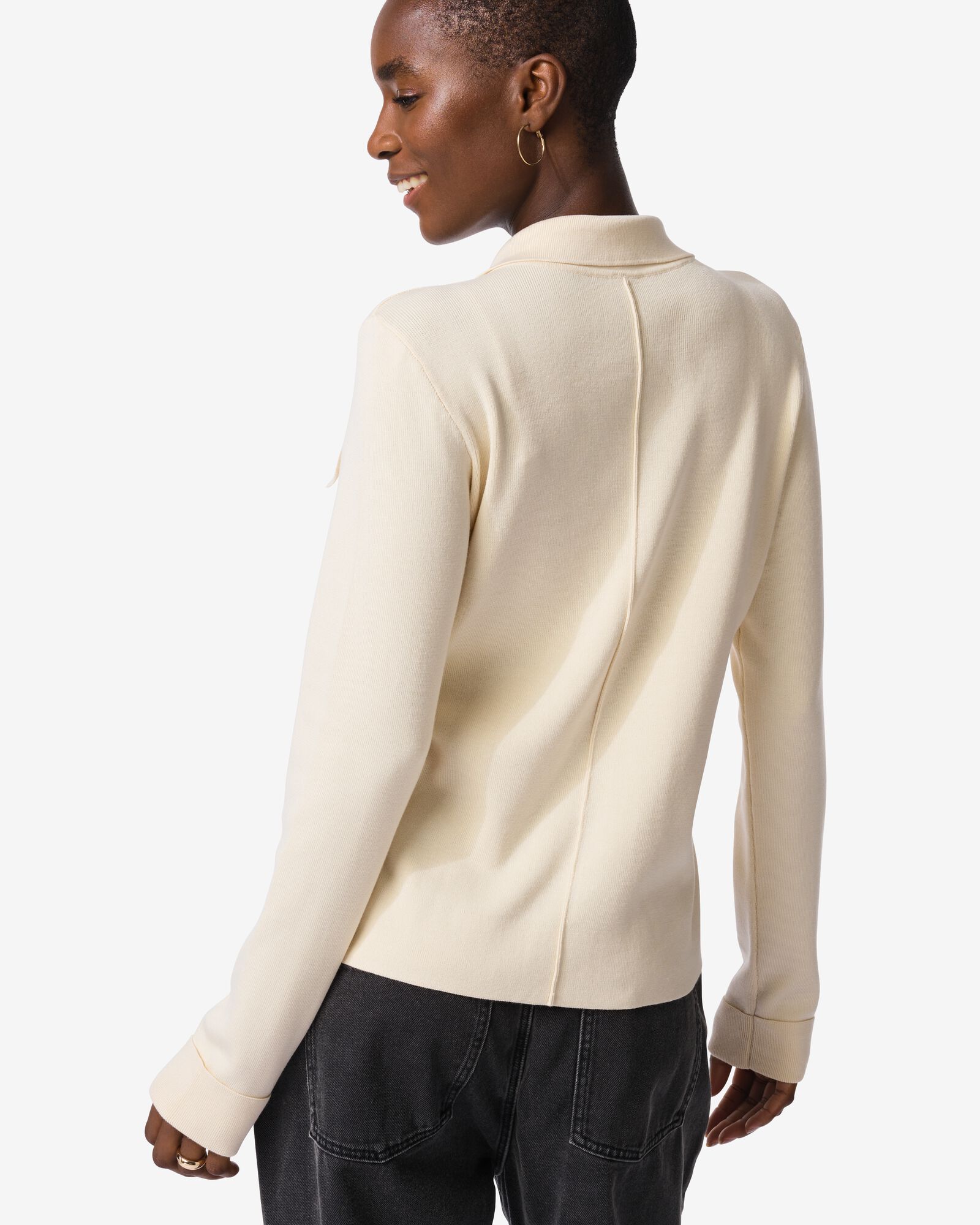 gilet Ivory femme blanc cass&eacute; - 36202660OFFWHITE - HEMA