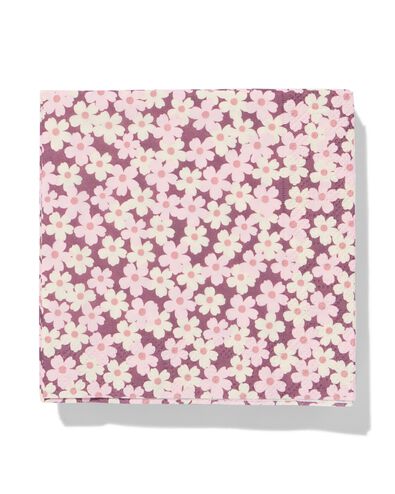 servetten 24x24cm papier floraal - 20 stuks - 14250374 - HEMA