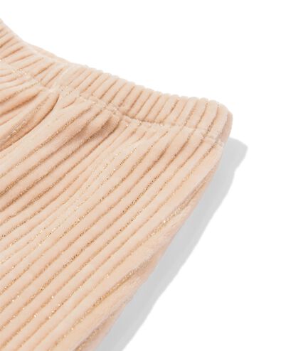 Baby-Bekleidungsset, Rippvelours mit Glitzer hellbraun - 33050770LIGHTBROWN - HEMA