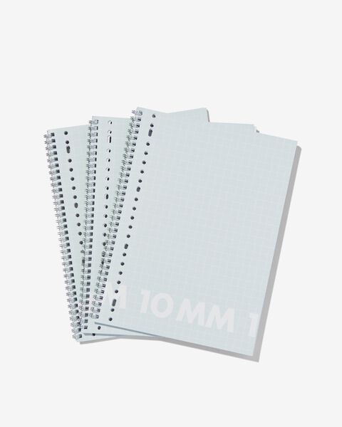 3 cahiers à spirale A4 - à carreaux 10 x 10 mm - 14101656 - HEMA
