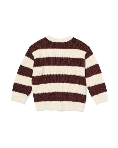 Babypullover, gestreift braun - 33167770BROWN - HEMA