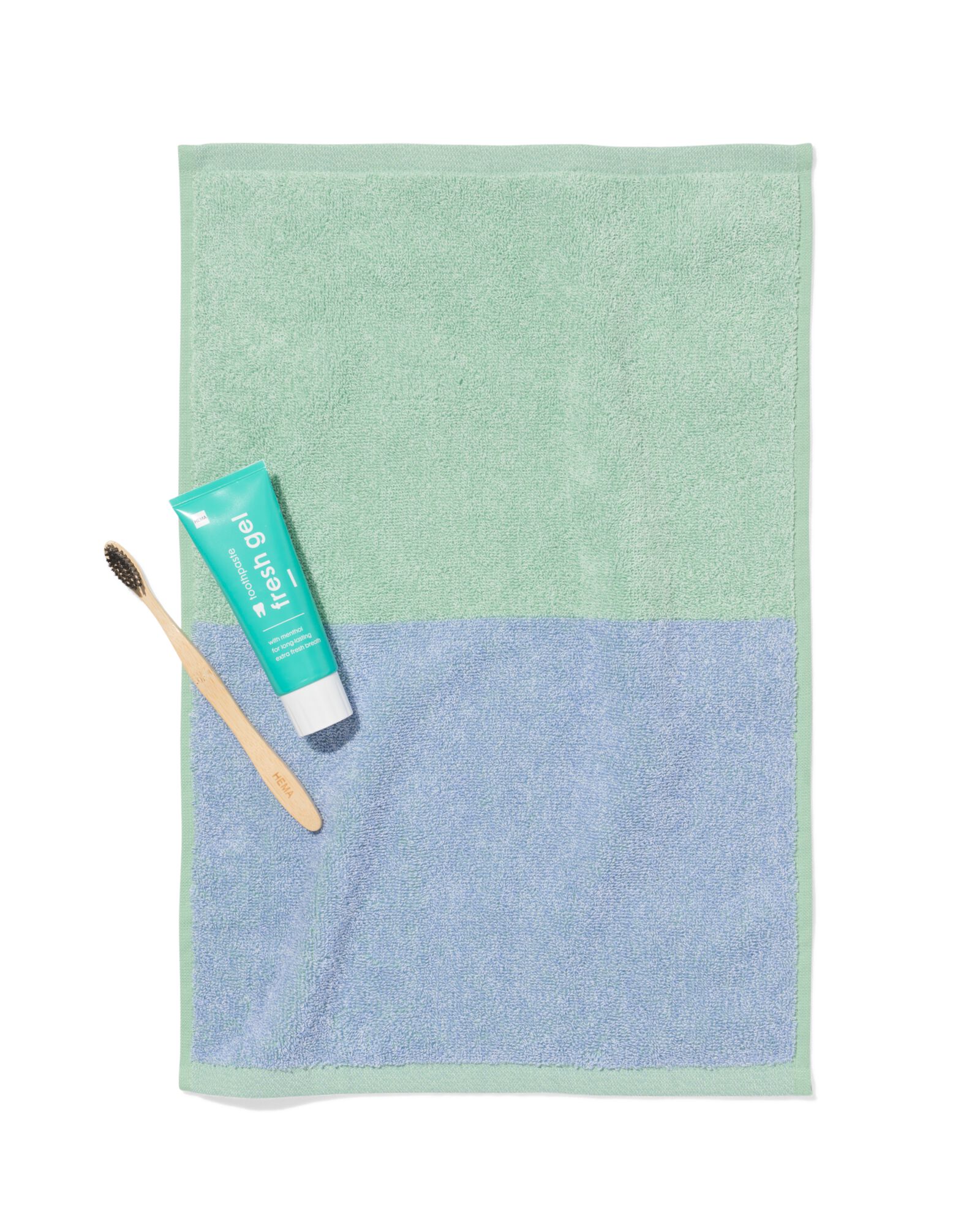 serviettes de bain - qualit&eacute; &eacute;paisse vert petite serviette - 5200264 - HEMA