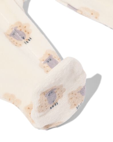 combinaison nouveau-n&eacute; velours blanc cass&eacute; - 33411520OFFWHITE - HEMA